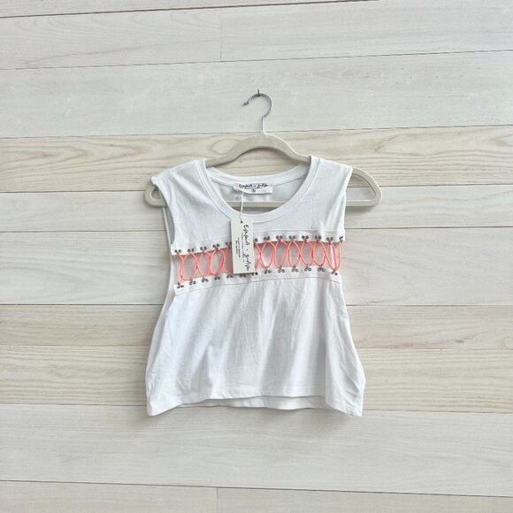Emma and Sam LF Neon Bungee Crop Tank NWT - Picture 1 of 5